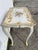 White Antique Italian Hand Painted Venetian Florentine Wood Accent Table For Sale - Image 8 of 10