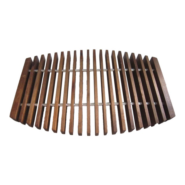 1960s Mid-Century Modern Danish Teak Trivet For Sale