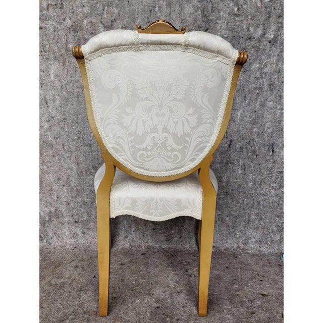 Late 19th Century Late 19th Century Louis XVI Style Provincial Side Chair and Cabinet - Set of 2 For Sale - Image 5 of 8