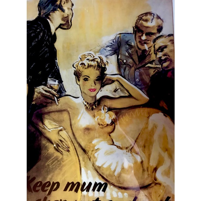 Vintage British WWII Framed Print/Poster For Sale In New York - Image 6 of 8