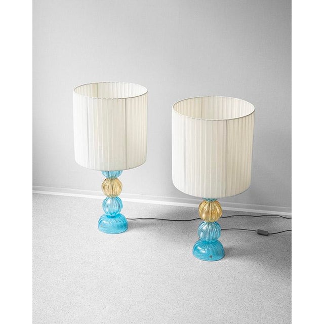 Italian Murano Glass Table Lamp, 1990s For Sale - Image 6 of 8