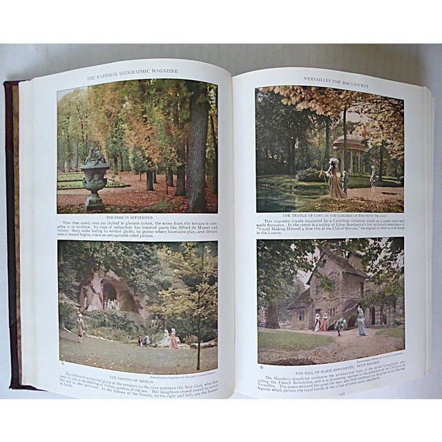 Antique National Geographic Magazines Leather Spine Volumes of 1924, 1925 and 1926 - Set of 6 For Sale - Image 9 of 12