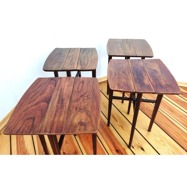 Czechoslovakian Side Tables, 1960s, Set of 5 For Sale - Image 11 of 18