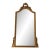 Late 19th Century French Louis XV Style Giltwood Mirror With Carved Garland of Flowers as Pediment For Sale