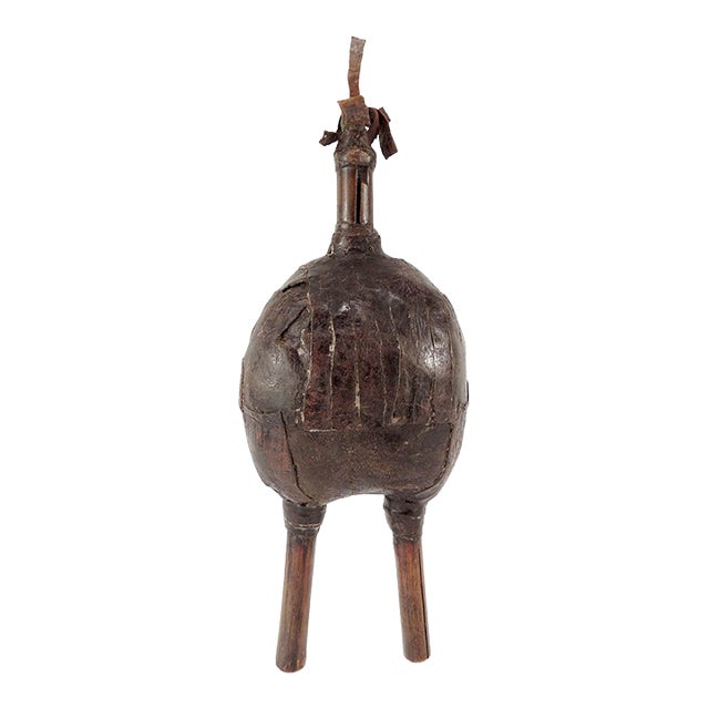 Early 20th Century Namchi Namji Leather Fertility Doll Cameroon For Sale