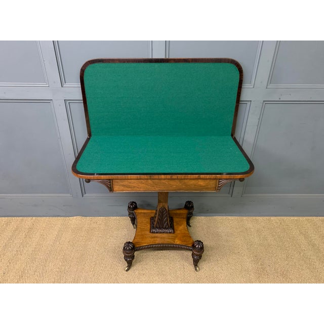 Regency Rosewood Card Table, 1815 For Sale - Image 6 of 17