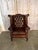 French Pair of Vintage English Tufted Leather Wingback Armchairs For Sale - Image 3 of 15