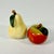 1980s Vintage Portuguese Arts & Crafts Majolica Fall Pear & Apple Salt and Pepper Shakers - Thanksgiving For Sale - Image 11 of 14
