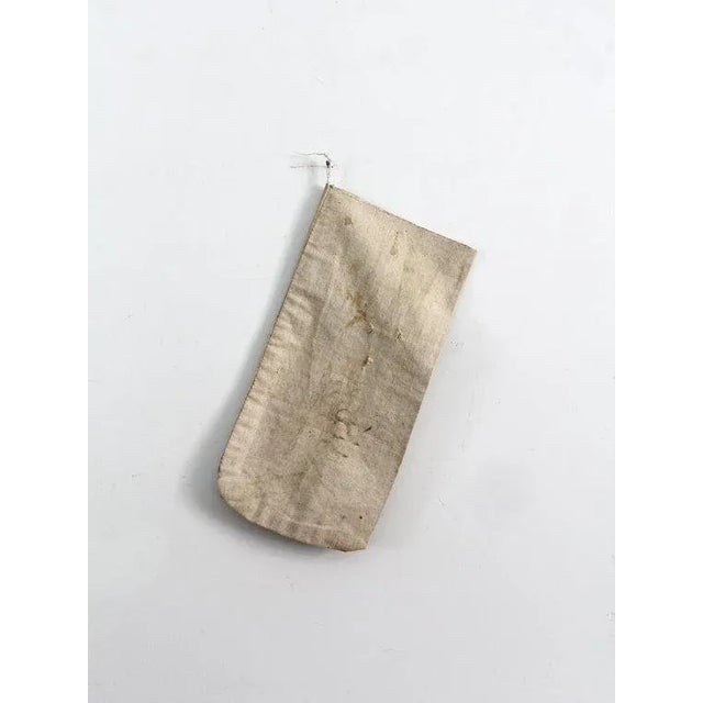 Early 20th Century Vintage Canvas Bank Bag For Sale - Image 5 of 6