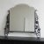 Art Deco Mirror with Faceted Glass in a Steel Frame For Sale - Image 3 of 18