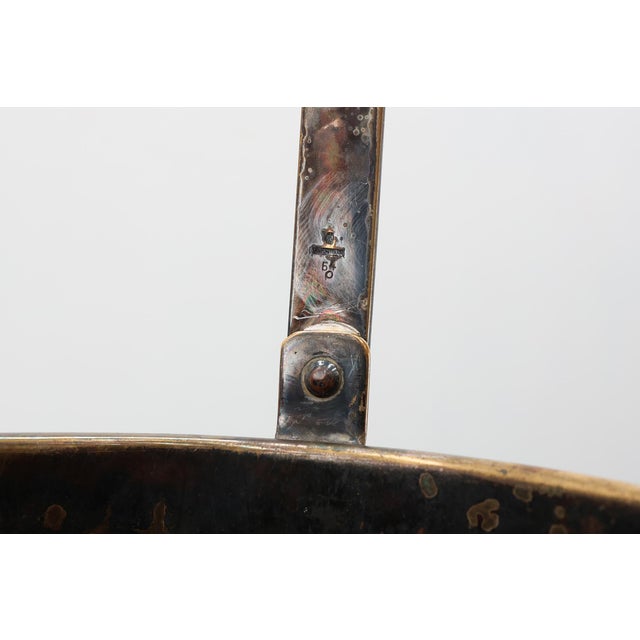 Metal Art Deco Silvered Copper Champagne Bucket on Stand, France, 1910s For Sale - Image 7 of 15
