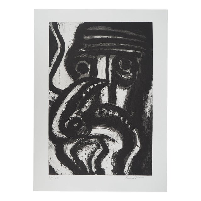 Bengt Lindstrom, The Bird and the Shaman, Engraving For Sale
