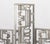 Art Deco Geometric Openwork Aluminum Five Panel Floor Screen For Sale - Image 4 of 7