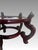 Late 20th Century Vintage Chinese Red Brown Rosewood Glossy Planter Display Stand / Pedestal 10.5" For Sale - Image 5 of 8