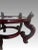 Late 20th Century Vintage Chinese Red Brown Rosewood Glossy Planter, Vase Display Stand / Pedestal 10.5" For Sale - Image 5 of 8