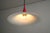 Medium Red Semi Pendant from Fog & Mørup, 1960s For Sale - Image 6 of 10