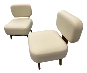 Contemporary Pair of Slipper Chairs