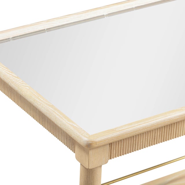 Wood Slosh Natural Ash Bar Cart For Sale - Image 7 of 8