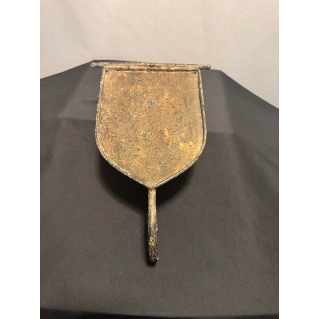 Metal Designer-Sourced Sculptural Bull Head Wall Hook on Shield Backplate For Sale - Image 7 of 12