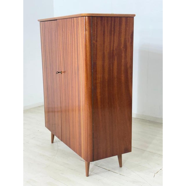 Wood Mid-Century Mahogany Wardrobe, 1960s For Sale - Image 7 of 11