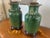 Green Vintage Green Glazed Ceramic Urn Lamps With Sculptural Fruit Handles - a Pair For Sale - Image 8 of 8
