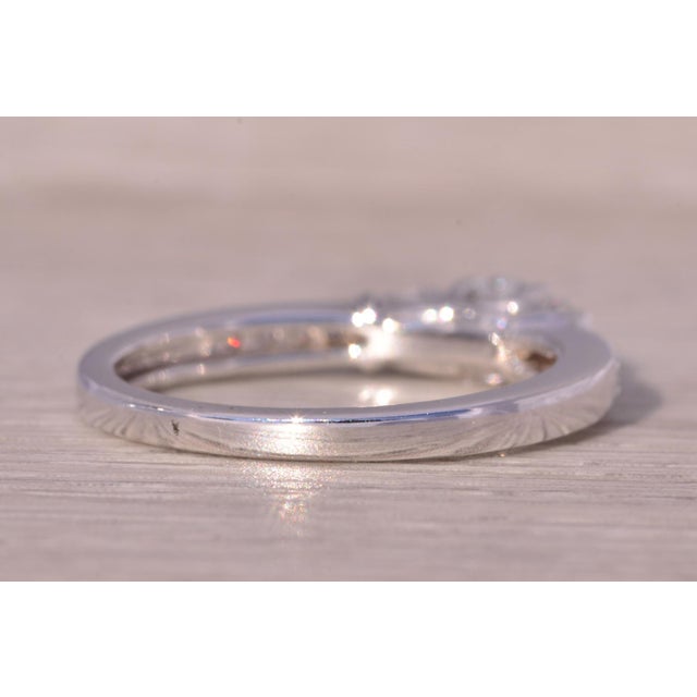 Metal The Gateshead: Contemporary Past Present Future Natural Diamond Ring in White Gold For Sale - Image 7 of 11