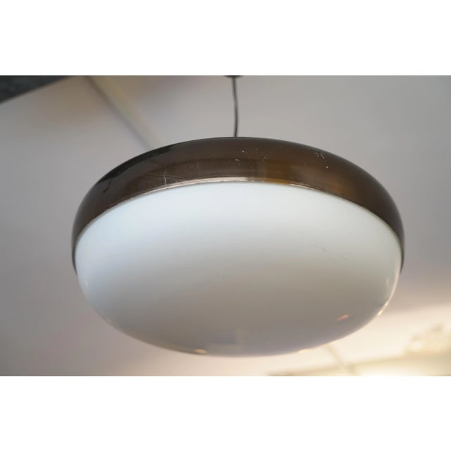 1950s Mid-Century Modern Italian UFO Pendant Lamp from Stilnovo, 1950s For Sale - Image 5 of 11
