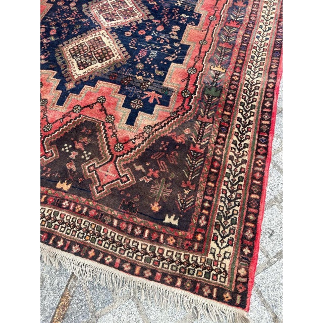 Vintage Afshar Rug, 1960s For Sale - Image 4 of 18