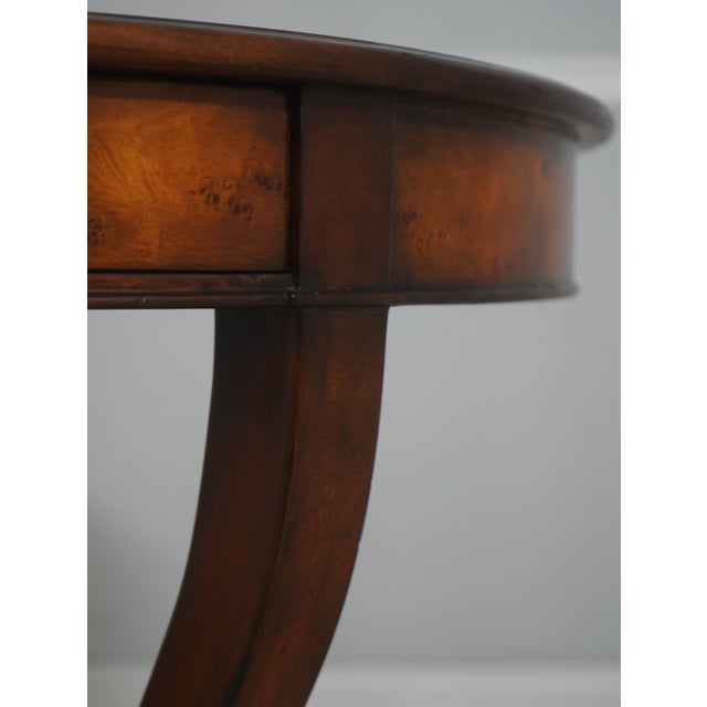 Theodore Alexander Burl Wood Swirling Teardrops Center Table For Sale - Image 10 of 18