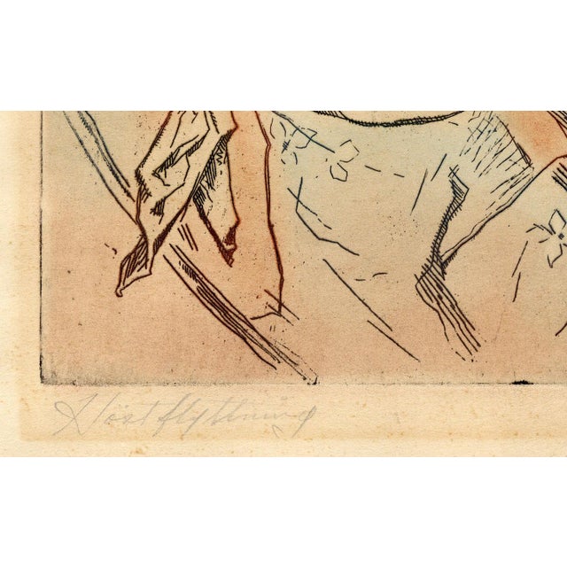 1930s Loren Holmwood, Sámi with Reindeer Höstflytning, 1930s, Etching For Sale - Image 5 of 10
