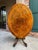 Antique English Center Breakfast Table Burl Walnut Tilt Top Inlaid Oval c1890. Direct from England, a beautiful antique...