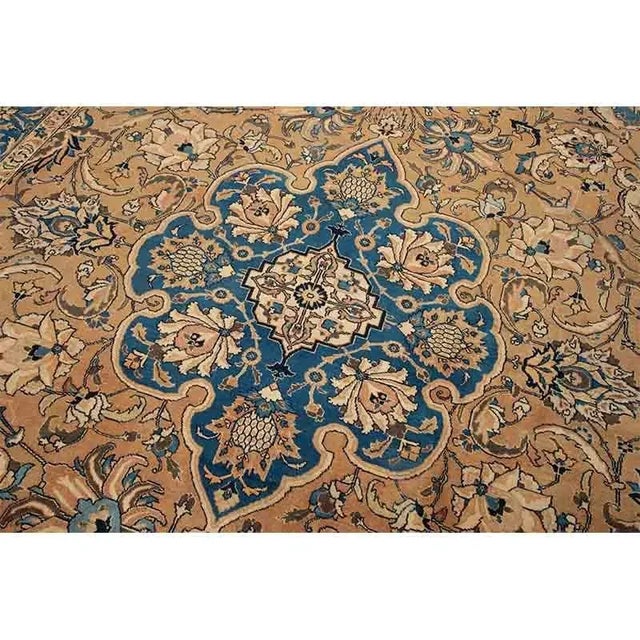 1940s Old Persian Tabriz Area Rug 9’4″ X 12’4″ For Sale In Dallas - Image 6 of 12