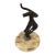Unique Quirky Bronze Naked Bull Sitting on Onyx Platform For Sale
