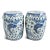 Asian Indigo Blue Fish Floral Ceramic Stool For Sale - Image 3 of 10