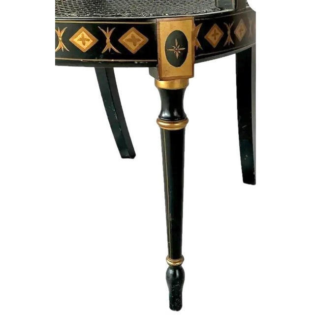 Regency Style Painted Armchairs, a Pair For Sale - Image 13 of 16