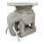 Vintage Woven Rattan Elephant Tray Table For Sale