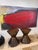 Abstract Monumental Abstract Triptych – Hand-Painted Acrylic on Canvas – Palm Beach Estate – 108” X 60 For Sale - Image 3 of 10