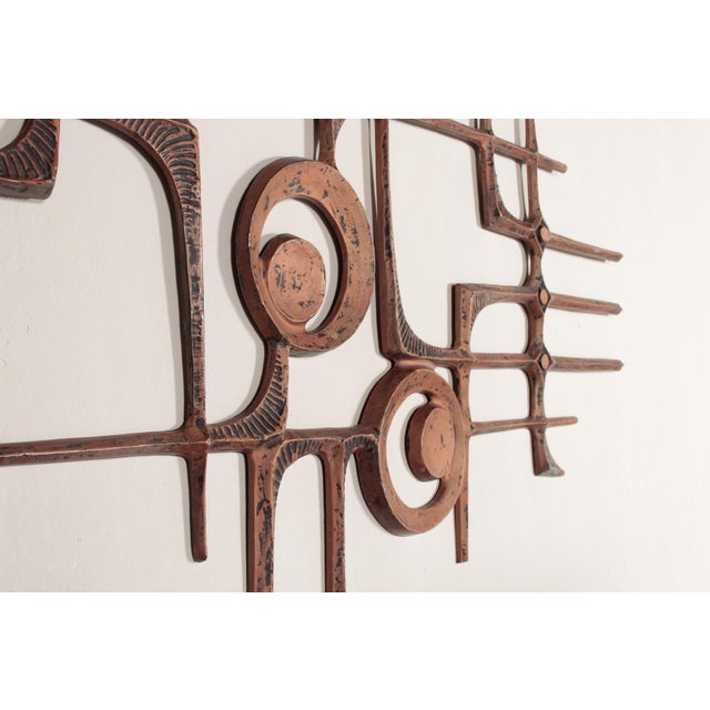 1970s Brutalist Wall Relief, 1970s For Sale - Image 5 of 13