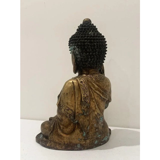 Asian Mid 19th Century Bronze Hindu Buddha For Sale - Image 3 of 13