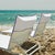 Transitional Ducap Lounge Chair Cover, White with Navy Blue Piping For Sale - Image 3 of 5