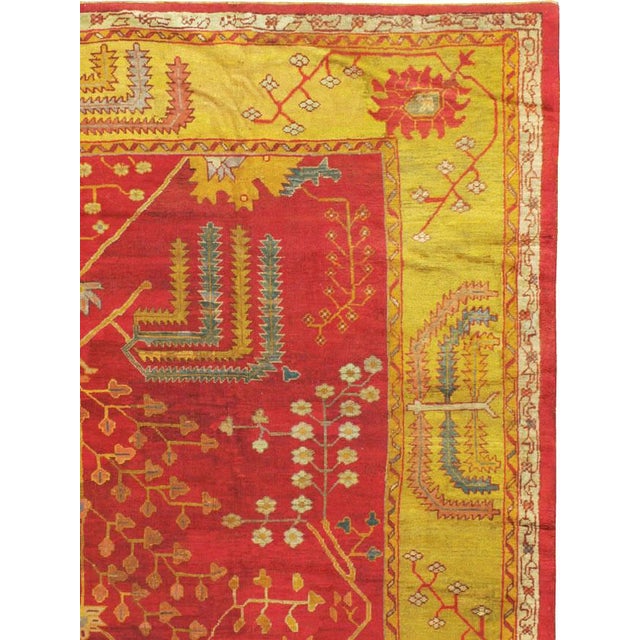 Galerie Shabab Collection Early 20th Century Turkish Oushak Rug For Sale - Image 4 of 10