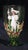 Tea Glass Cups Karl Moser Style Hand Panted Enamel Renaissance Guardsmen Green - Set of 4 For Sale - Image 6 of 17