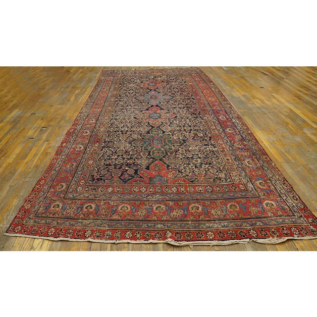 Antique N.E Persian rug, Size: 6'2" x 14'0". Antique N. Persian Persian Knotted Rug, Country of Origin: Iran / Persia,...