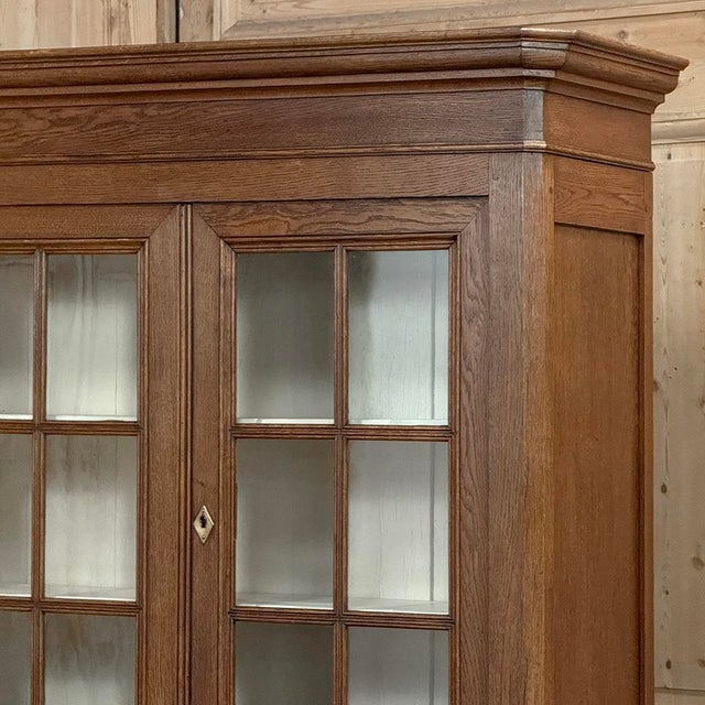 Wood 19th Century French Louis Philippe Period Bookcase ~ Bibliotheque For Sale - Image 7 of 18