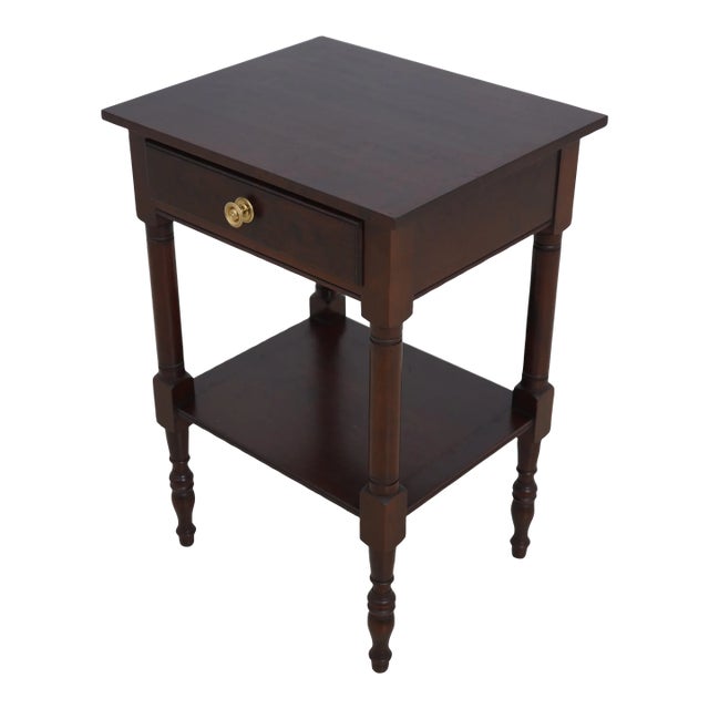 Eldred Wheeler Dark Cherry 1 Drawer Nightstand For Sale