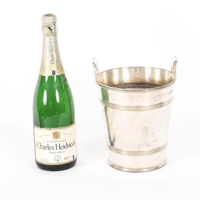 Antique Art Deco Silver-Plated Champagne Cooler attributed to Hutton Sheffield, 1920s For Sale - Image 12 of 14