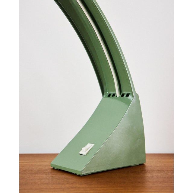 Mid-Century Modern Space Age Olive Table Lamp, 1970s For Sale - Image 3 of 5
