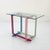 Metal Multicolor Console Table with Glass Board, 1980s For Sale - Image 7 of 9