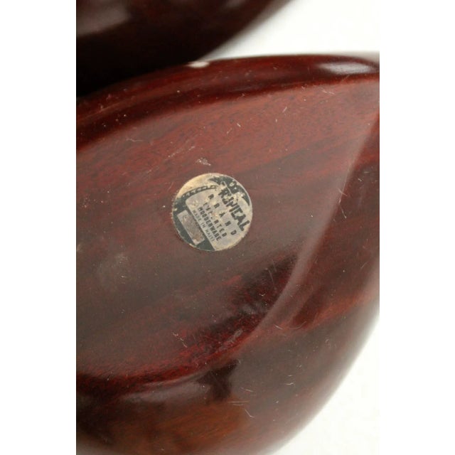 Mid-Century Tropical Woodenware Bowl Pair For Sale - Image 10 of 12