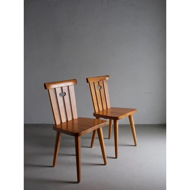 Pine Chairs | Göran Malmvall, Sweden, 1940s, Set of 2 For Sale - Image 3 of 8